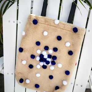 NEW doublesided Eco handmade handbag recycled tote